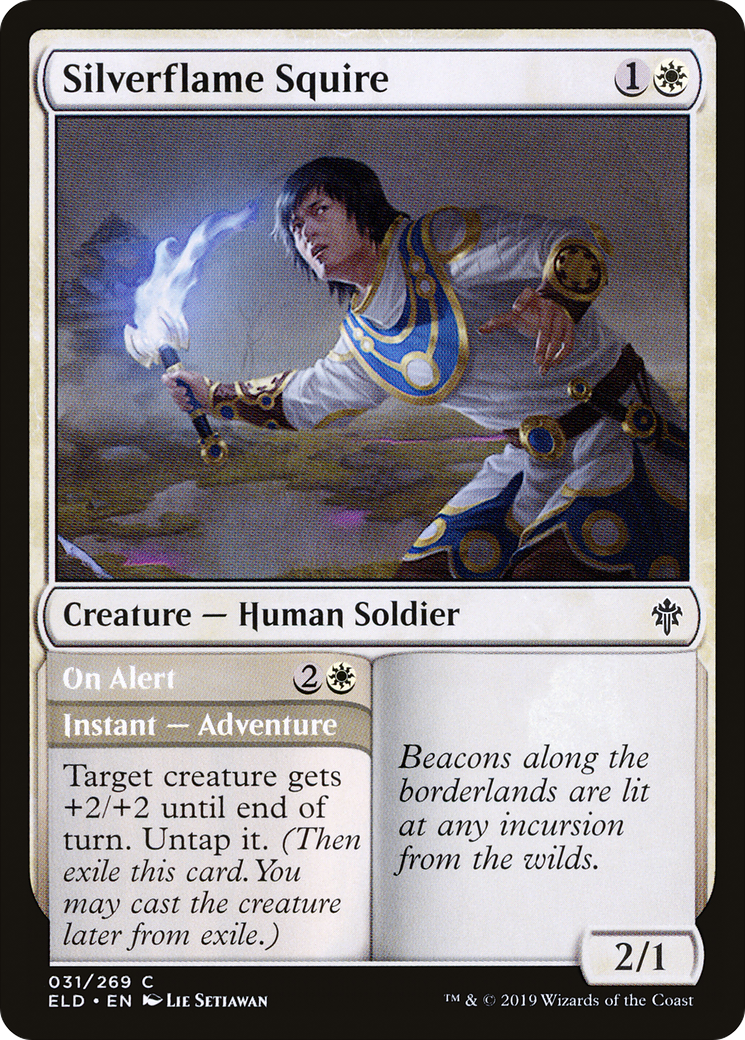 Silverflame Squire // On Alert (ELD-031) (Foil)