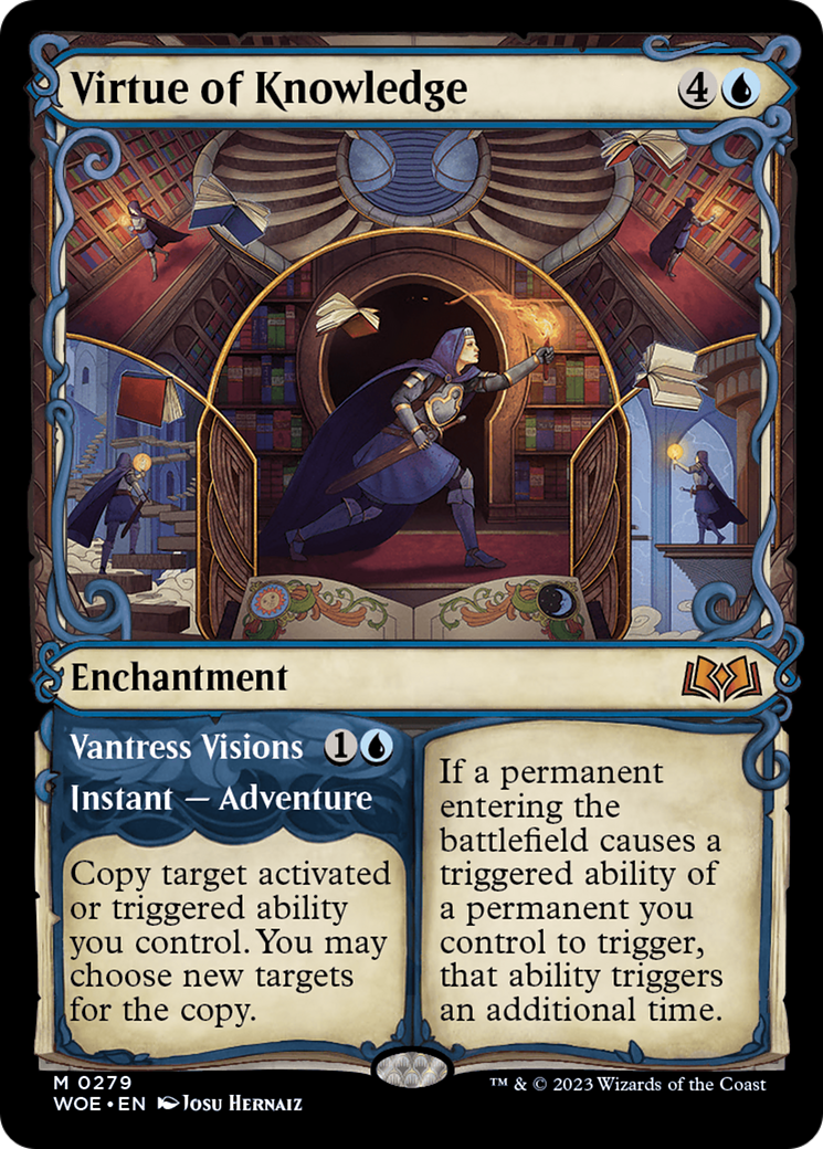Virtue of Knowledge // Vantress Visions (WOE-279) (Showcase) (Foil)