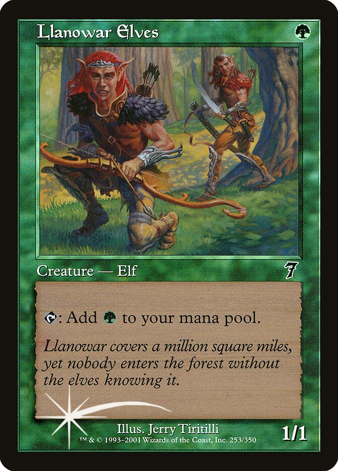 Llanowar Elves (7ED-253★) (Foil)