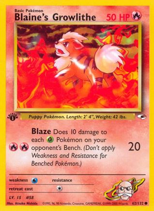 Blaine's Growlithe (62) (G1-062) (Unlimited)