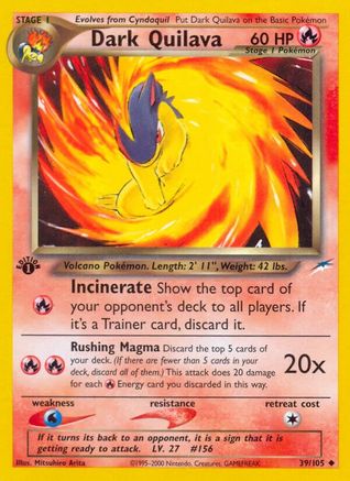 Dark Quilava (N4-039) (1st Edition)