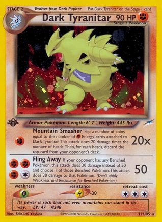 Dark Tyranitar (N4-011) (Unlimited Holofoil)