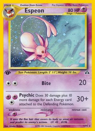 Espeon (1) (N2-001) (Unlimited Holofoil)