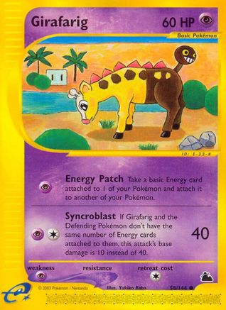 Girafarig (SK-058) (Reverse Holofoil)