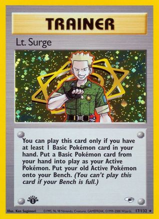 Lt. Surge (17) (G1-017) (Unlimited Holofoil)