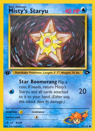 Misty's Staryu (G2-092) (1st Edition)