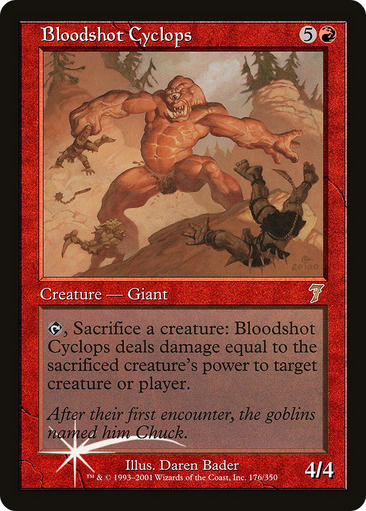 Bloodshot Cyclops (7ED-176★) (Foil)