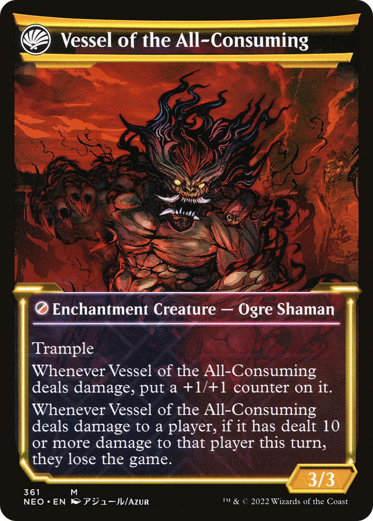 Hidetsugu Consumes All // Vessel of the All-Consuming (NEO-361) (Showcase) (Foil)