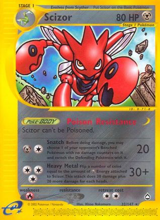 Scizor (AQ-032) (Reverse Holofoil)