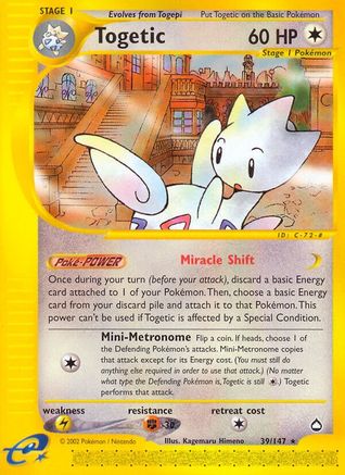 Togetic (AQ-039) (Reverse Holofoil)