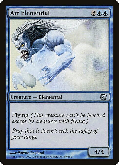 Air Elemental (8ED-059★) (Foil)