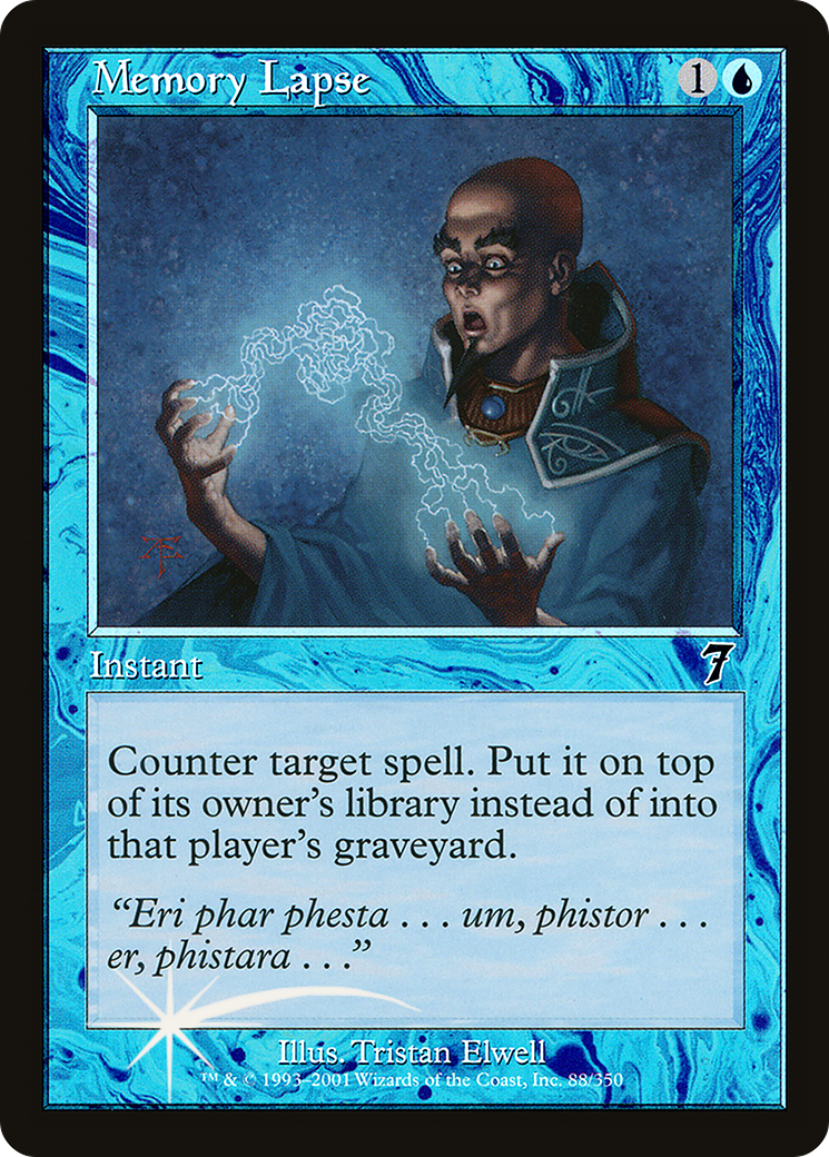 Memory Lapse (7ED-088★) (Foil)