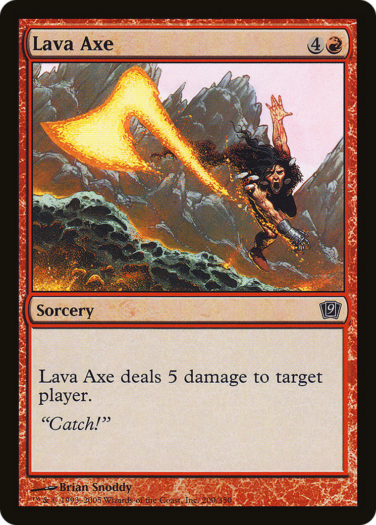 Lava Axe (9ED-200★) (Foil)