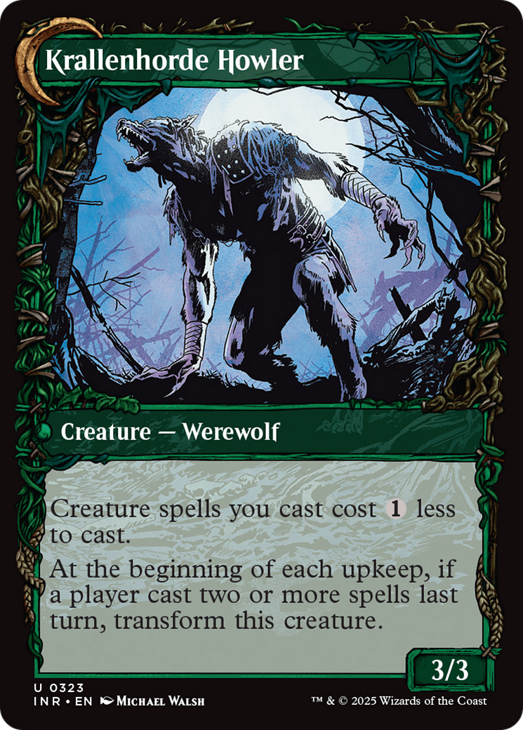 Duskwatch Recruiter // Krallenhorde Howler (INR-323) (Showcase) (Foil)