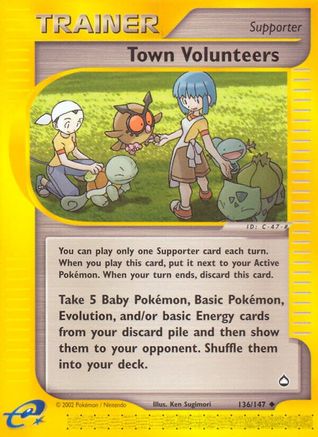 Town Volunteers (AQ-136) (Reverse Holofoil)