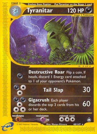 Tyranitar (AQ-040) (Reverse Holofoil)