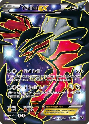 Yveltal EX (144 Full Art) (XY-144) (Holofoil)