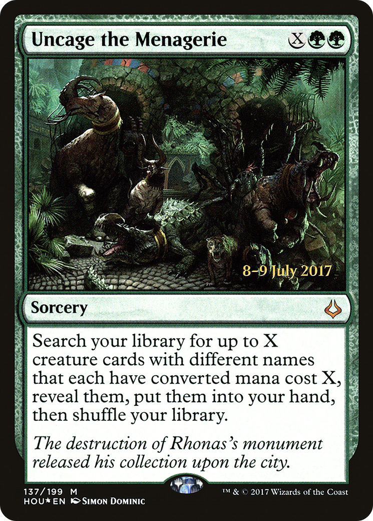 Uncage the Menagerie (PRE-137S) (Foil)