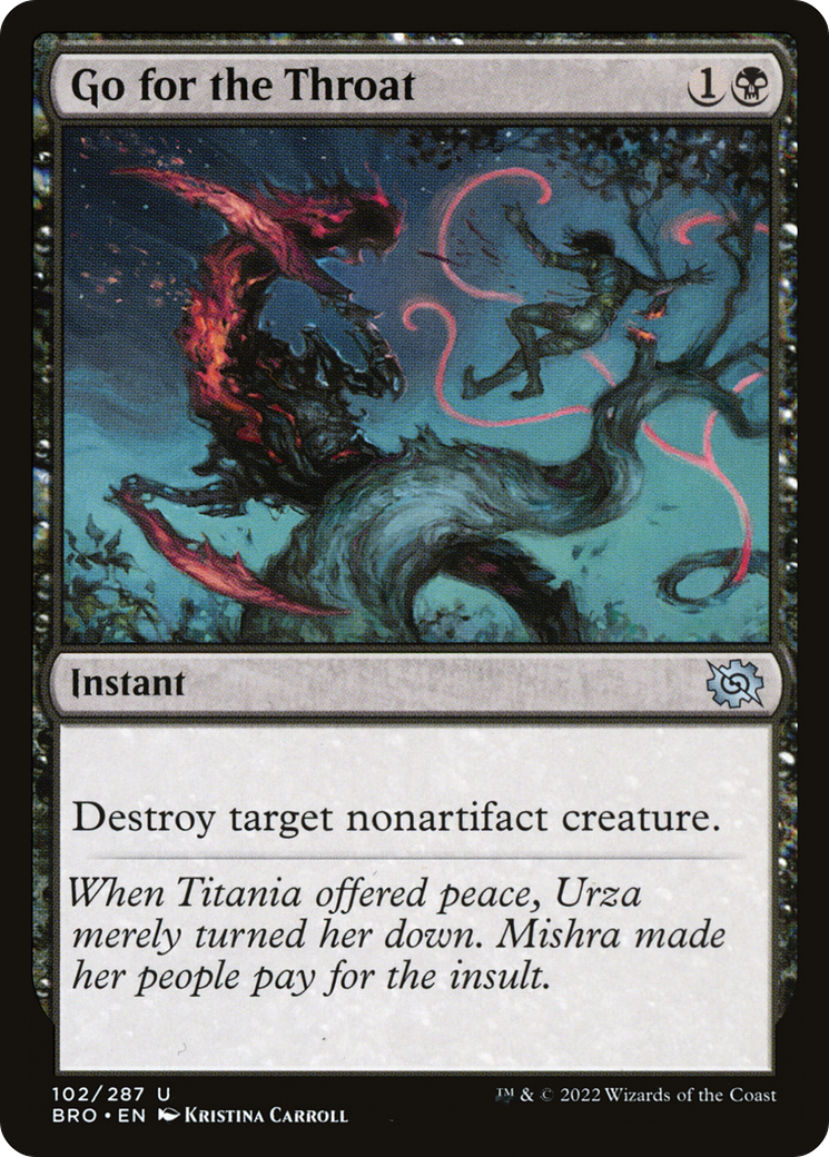 Go for the Throat (BRO-102) (Foil)