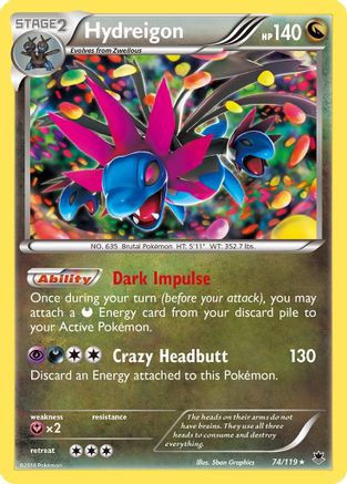 Hydreigon (PHF-074) (Reverse Holofoil)