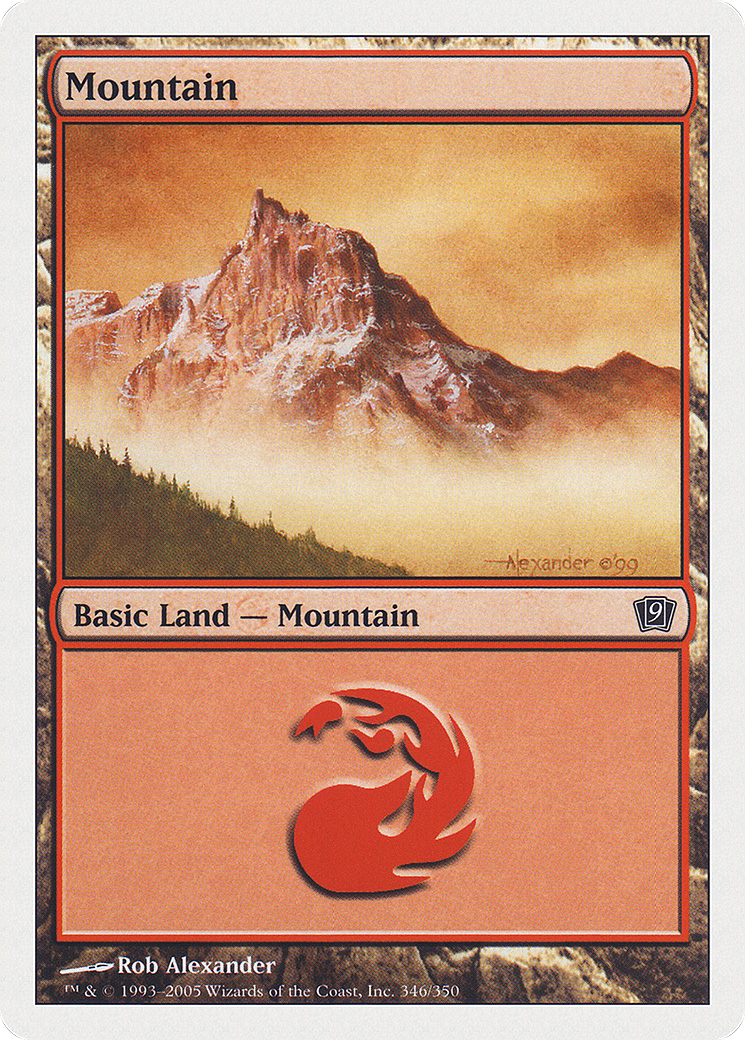 Mountain (346) (9ED-346★) (Foil)