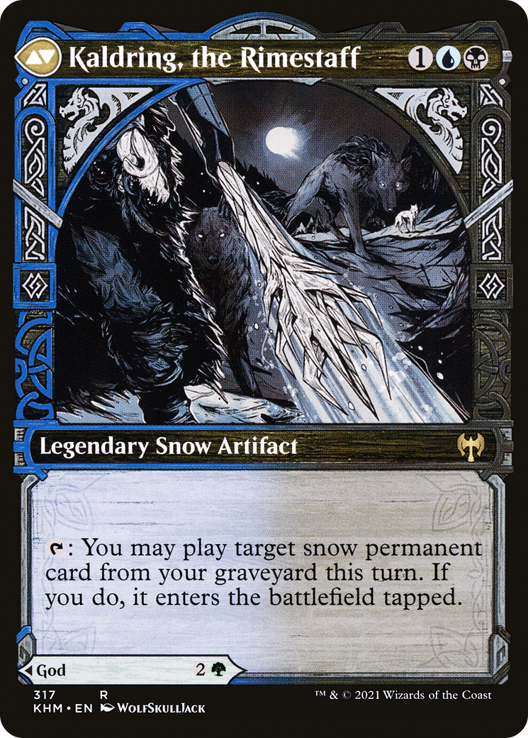 Jorn, God of Winter // Kaldring, the Rimestaff (KHM-317) (Showcase) (Foil)