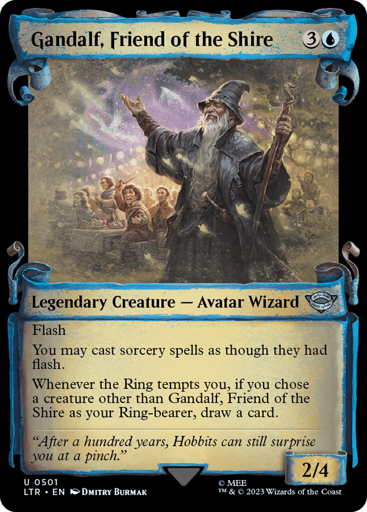 Gandalf, Friend of the Shire (LTR-501) (Showcase) (Scroll) (Foil)