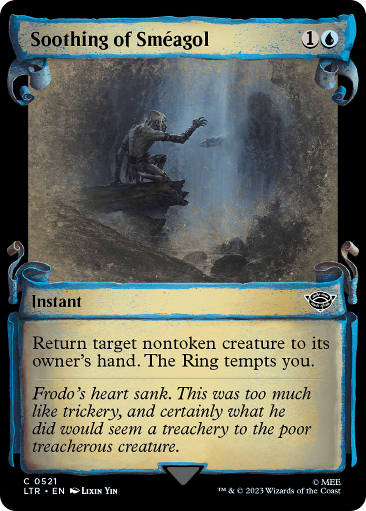 Soothing of Sméagol (LTR-521) (Showcase) (Scroll) (Foil)