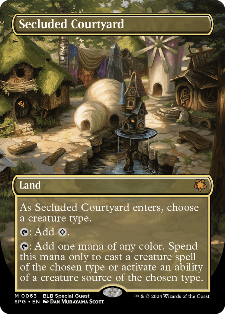 Secluded Courtyard (SPG-063) (Borderless) (Foil)