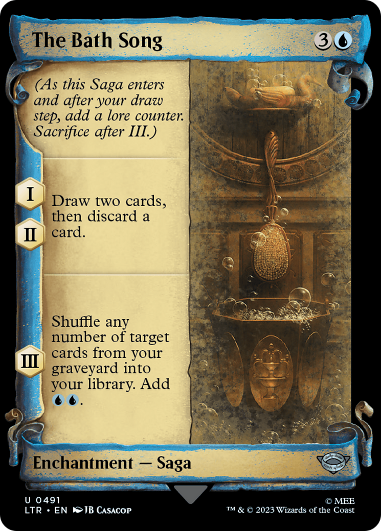 The Bath Song (LTR-491) (Showcase) (Scroll)