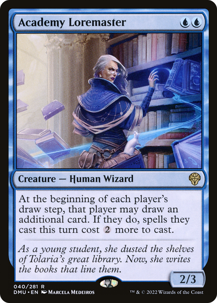 Academy Loremaster (DMU-040) (Foil)