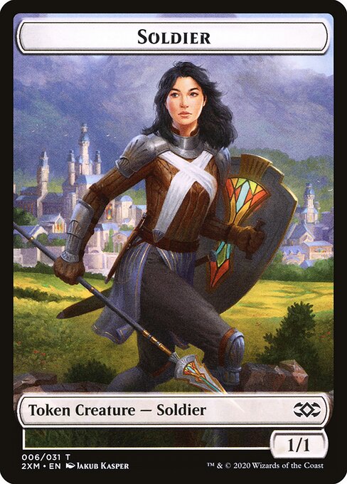 Copy // Soldier Double-Sided Token (2XM-31 // 6) (Foil)