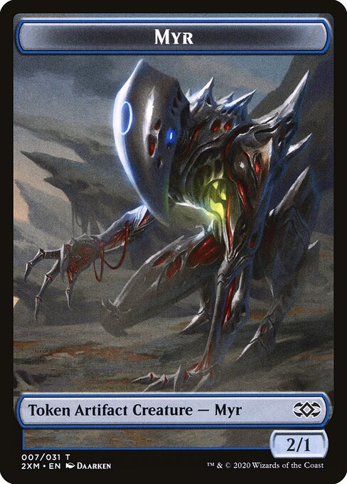 Eldrazi Spawn // Myr (007) Double-Sided Token (2XM-1 // 7) (Foil)