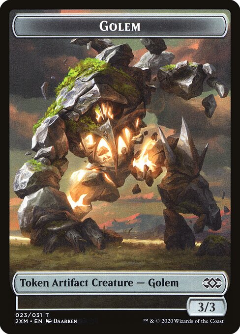 Clue // Golem Double-Sided Token (2XM-22 // 23) (Foil)