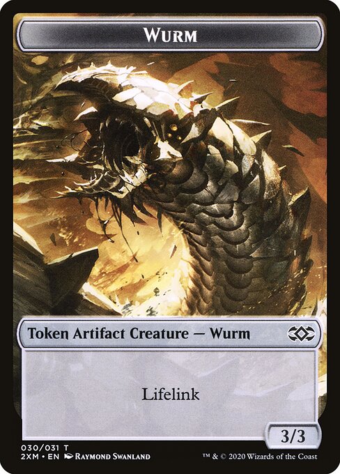 Clue // Wurm (030) Double-Sided Token (2XM-22 // 30) (Foil)