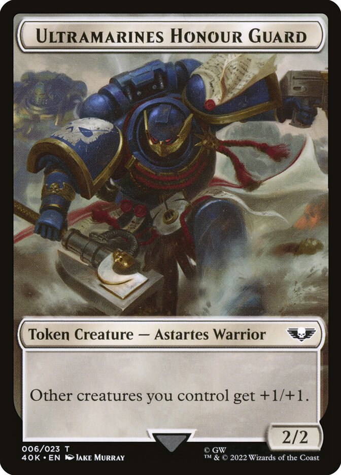Soldier (003) // Ultramarines Honour Guard Double-Sided Token (40K-3 // 6)