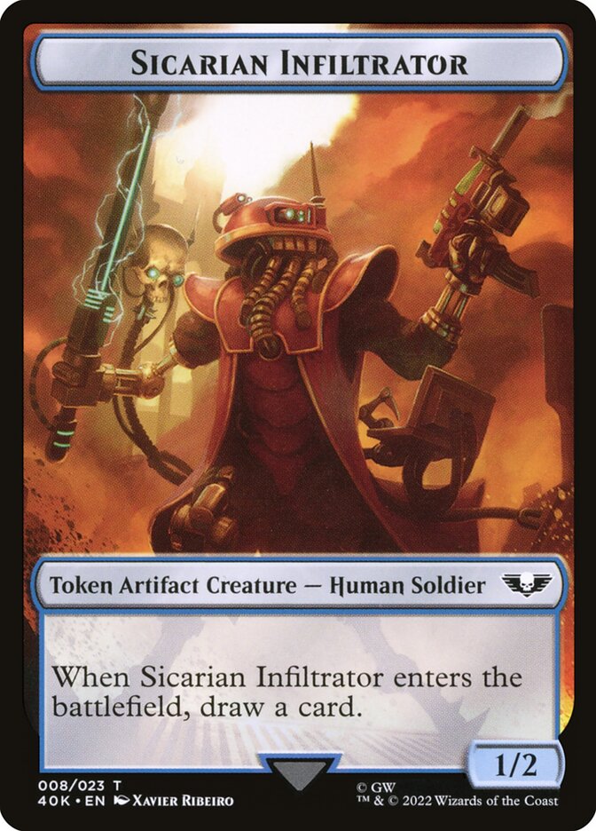 Soldier (003) // Sicarian Infiltrator Double-Sided Token (40K-3 // 8)
