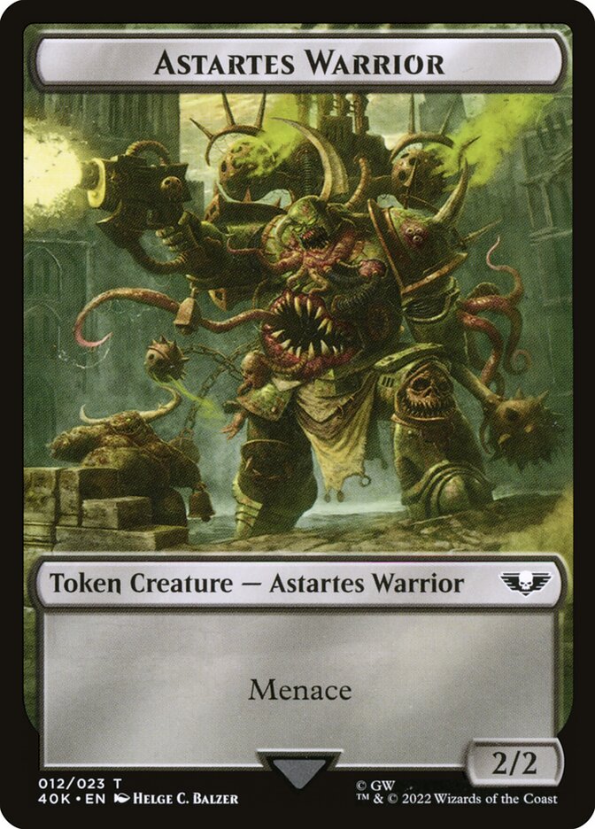 Spawn // Astartes Warrior (012) Double-Sided Token (40K-16 // 12)
