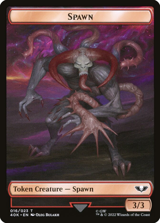 Plaguebearer of Nurgle // Spawn Double-Sided Token (40K-15 // 16)