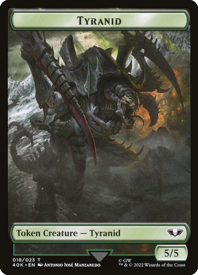 Tyranid (017) // Tyranid (018) Double-Sided Token (40K-17 // 18)
