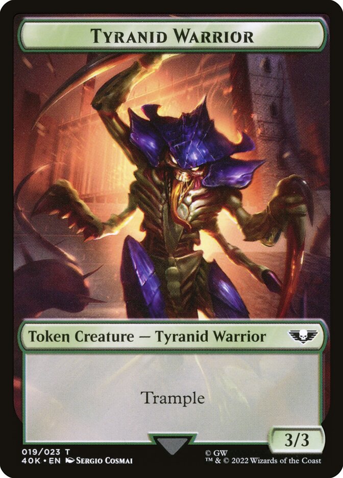 Tyranid (017) // Tyranid Warrior Double-Sided Token (40K-17 // 19)