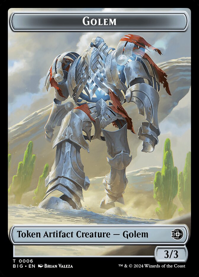 Treasure // Golem Double-Sided Token (OTJ-18 // 6) (Foil)