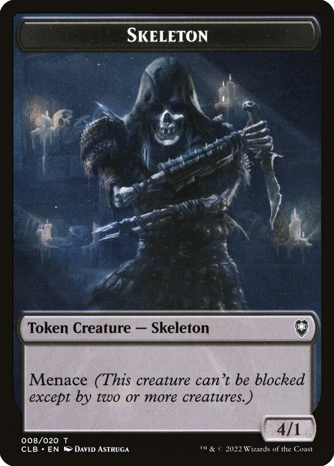 Treasure // Skeleton Double-Sided Token (CLB-17 // 8) (Foil)