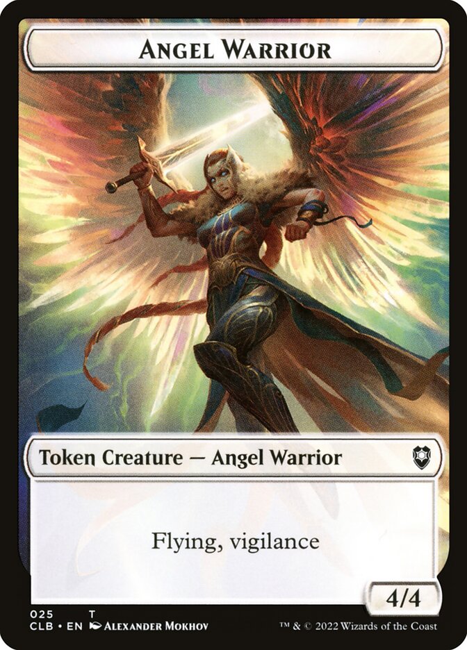 Kor Warrior // Angel Warrior Double-Sided Token (CLB-27 // 25)