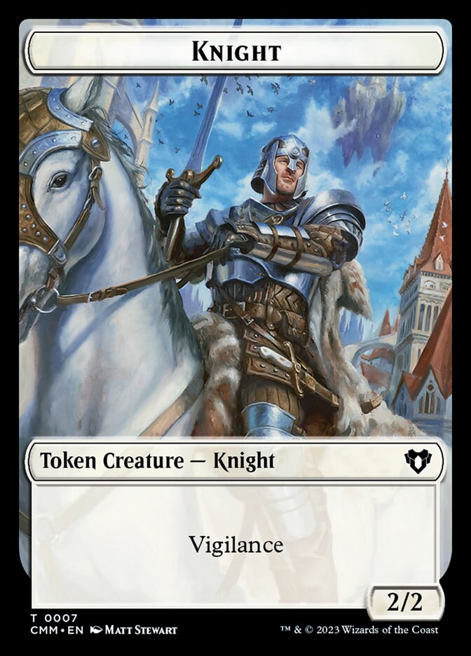 Eldrazi // Knight Double-Sided Token (CMM-1 // 7)