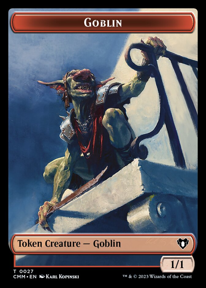 Spirit (0039) // Goblin Double-Sided Token (CMM-39 // 27) (Foil)