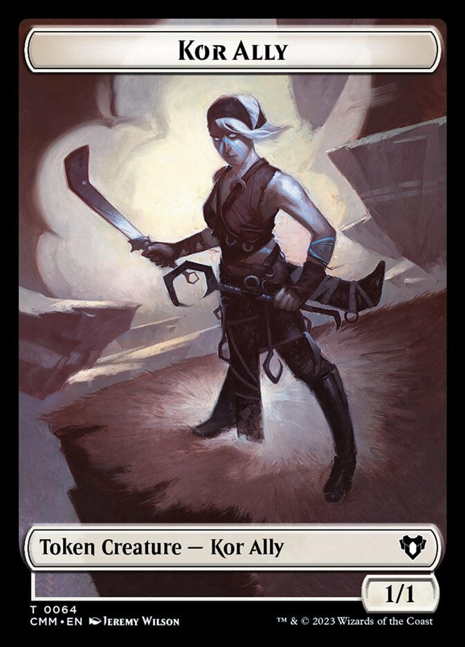 Dragon // Kor Ally Double-Sided Token (CMM-70 // 64)