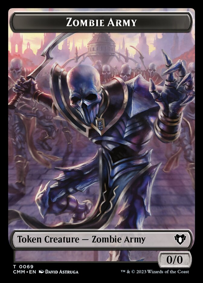 Human Warrior // Zombie Army Double-Sided Token (CMM-63 // 69)