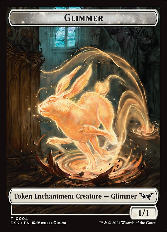 Horror // Glimmer Double-Sided Token (DSK-10 // 4)