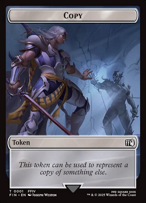 Moogle (0011) // Copy (0001) Double-Sided Token (FIN-11 // 1) (Foil)
